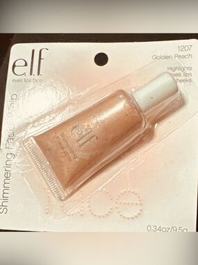 e.l.f. Shimmering Facial Whip Highlighter in Golden Peach 1207 NOS discontinued